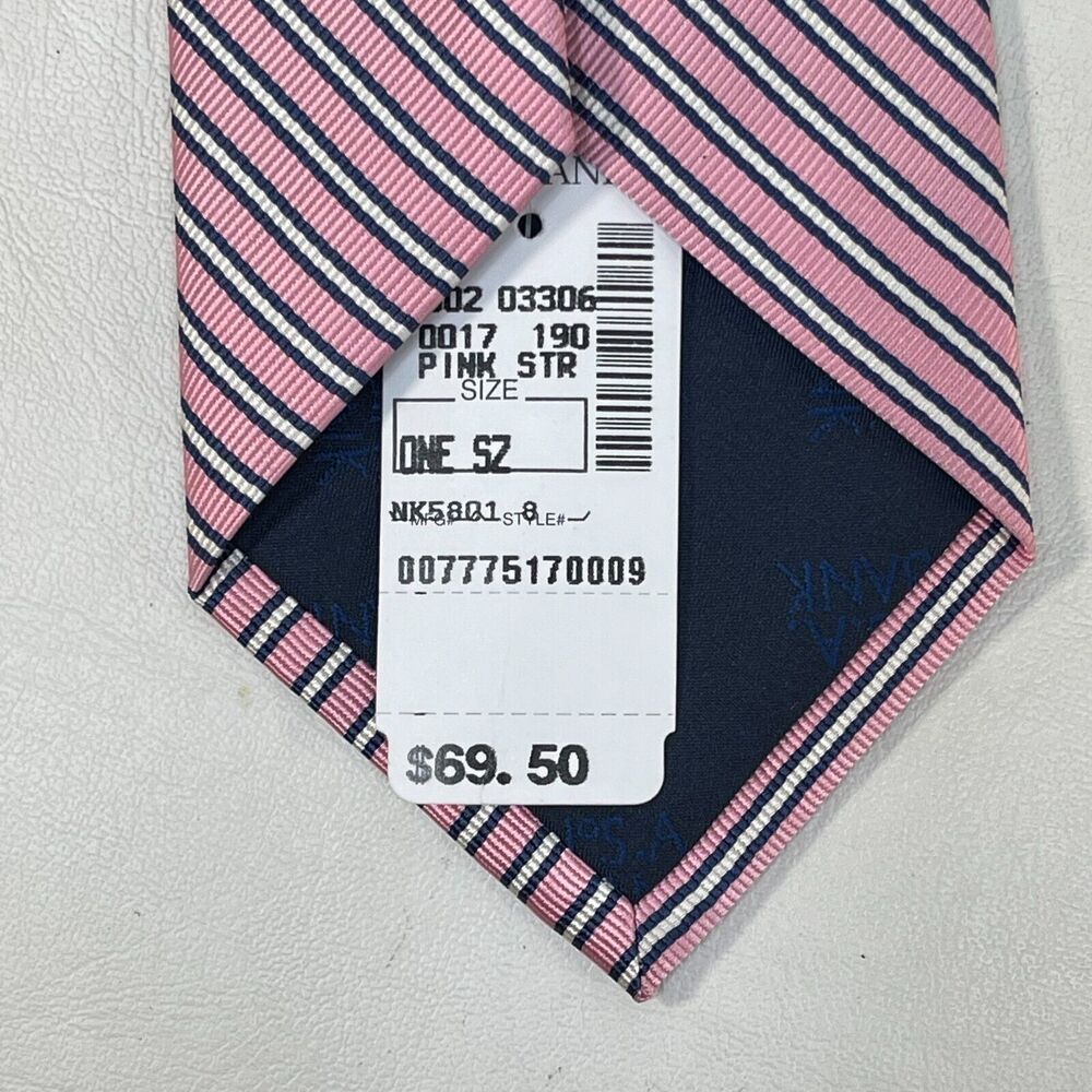 Jos.A.Bank Tie Executive Collection 100% SILK Men's Designer Pink Necktie - Picture 5 of 7